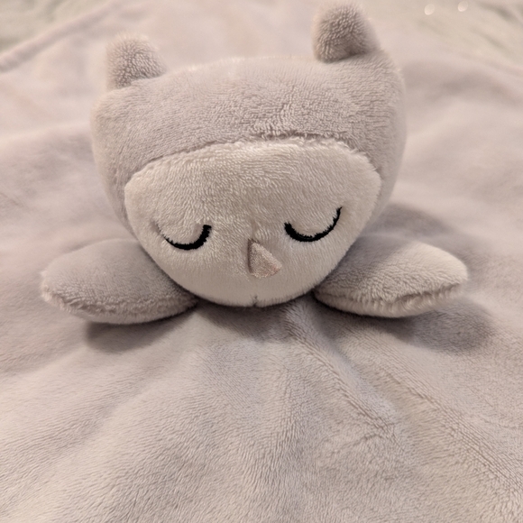 Kohl's Cares Owl lovey Baby Blanket Grey Plush - Picture 2 of 6